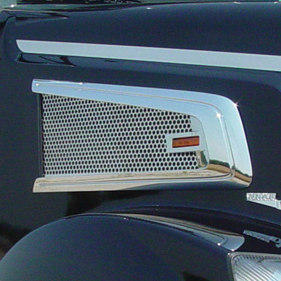 Roadworks Stainless Steel Intake Screen W/ Punch Hole Options For Volvo VT880