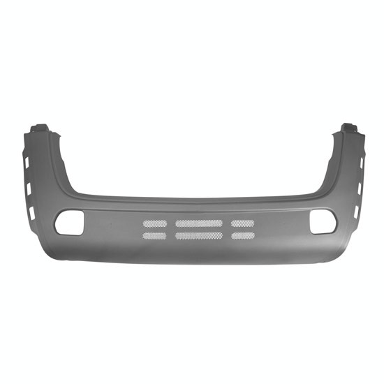 20.5 Inch Gray Center Bumper W/ 2 Tow Hook Holes & No Fog Light Cutouts For International LT