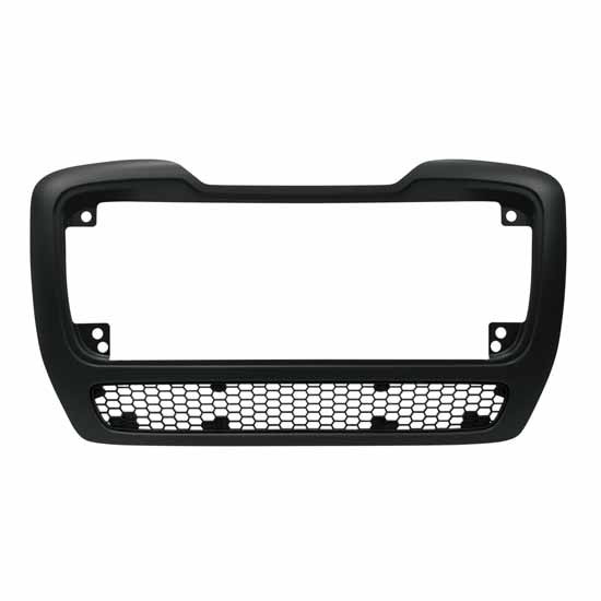 Black Chrome Grille Surround W/ Black Lower Mesh For Freightliner M2-112 Plus