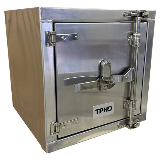 Smooth Aluminum Underbody Toolbox W/ Single Swing Door 24 X 24 X 24 Inch