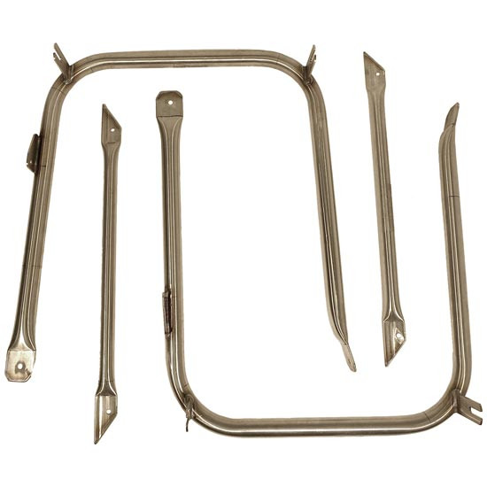12 Gauge Customs Brushed Stainless Steel Cab Mounted Mirror Bracket For Kenworth W900B/L Aerocab