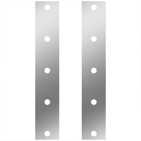 15 Inch Air Cleaner Light Panels W/ 10 - 3/4 Inch Light Holes For Kenworth T800 Split Fender