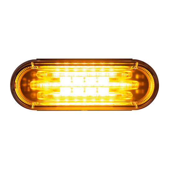 Oval Saber Light Bar 6.375 Inch LED Turn Signal Light W/ LED & Lens Color Options