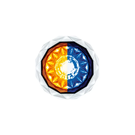 Double Fury Mini Crystal Watermelon LED Marker, Clearance & Auxiliary Light W/ Clear Lens & LED Color Options