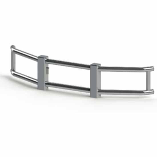 Aluminum Bumper Grille Guard W/ Vertical I-Beam Uprights & Quick Release For Kenworth T680