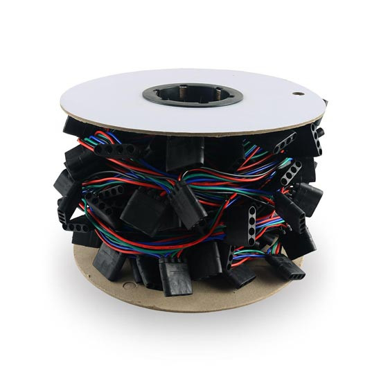 18 Gauge Wire Harness, Continuous Spool, 100 Feet W/ Spacing & Quantity Options For RGB Lighting Systems