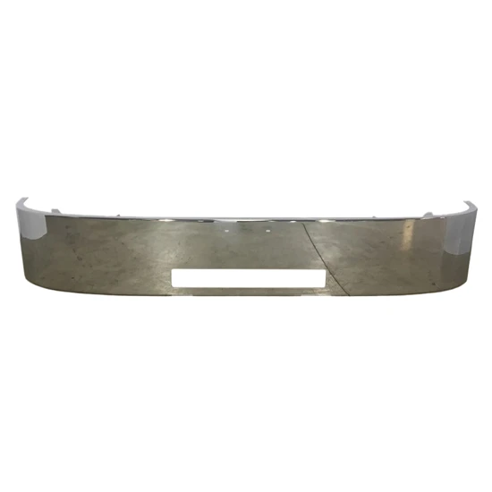 14 Inch Chrome SBA Bumper W/ Mounting & Step Holes For Peterbilt 337