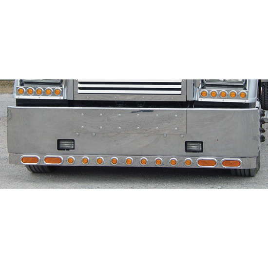 Roadworks Stainless Steel 3 Plate Holder Tow Pin Cover For Freightliner Classic XL