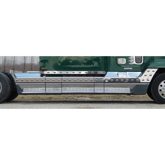 Roadworks Stainless Steel Blank Fairing Trim Rear Middle For Freightliner FLD112/120