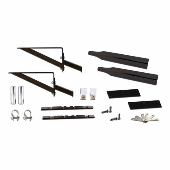 Black Stainless Steel Half Fender Mounting Kit W/ Hardware
