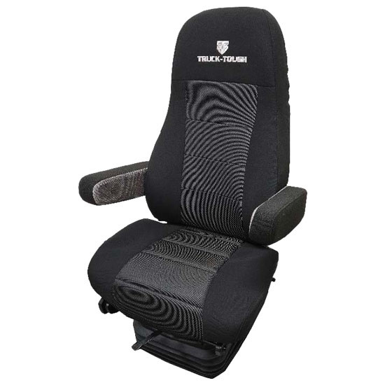 Bostrom Black Seat Cover W/ Memory Foam, 18-21 Inch High Back Seat Cover & 21.5-23 Inch Cushion Cover