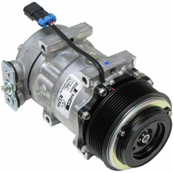 BESTfit Sanden 4368 AC Compressor With 119MM 8 Groove Clutch, Serpentine Belt Replaces F69-6003-111 For Peterbilt