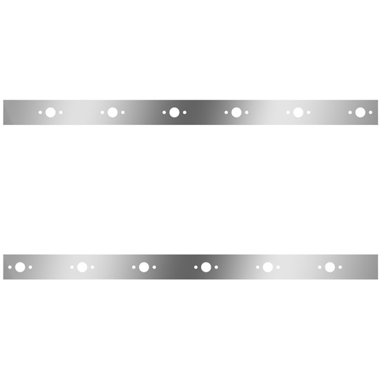 Stainless Steel Cab Panels W/ 12 P3 Light Holes For Kenworth W900L Aerocab