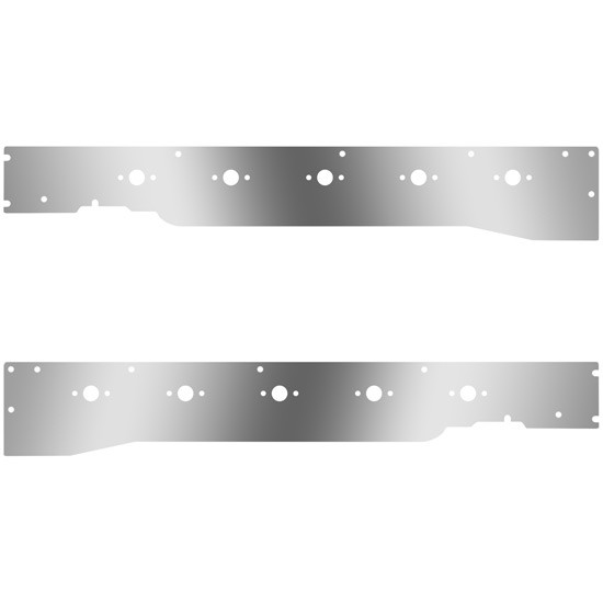Stainless Steel Cab Panels W/ 10 P3 Light Holes For Kenworth T660 W/ RME 2013-2017