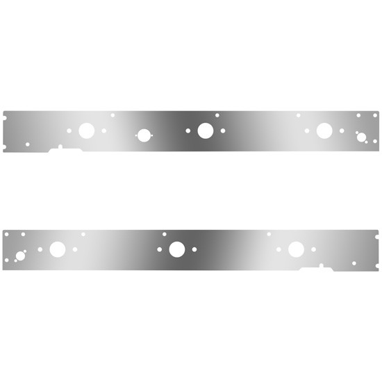 Cab Panels W/ Block Heater Plug, Dual Step Light Holes, 6 P1 Light Holes For Kenworth T660 W/ CME