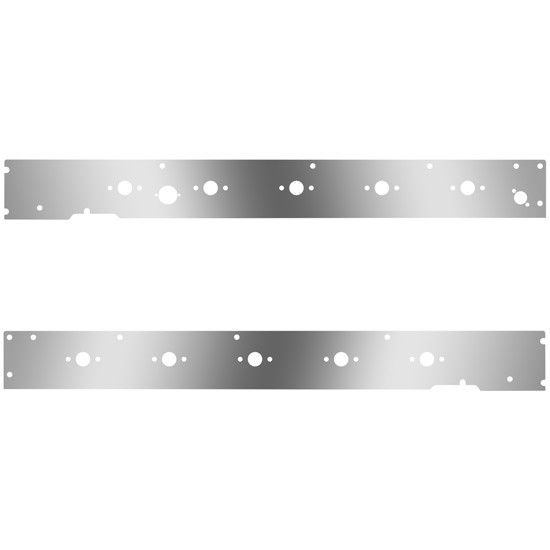 Cab Panels W/ Block Heater Plug, Driver Side Step Light Holes, 10 P3 Light Holes For Kenworth T660 W/ CME 2013-2017