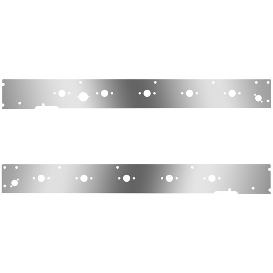 Cab Panels W/ Block Heater Plug, Dual Step Light Holes, 10 P3 Light Holes For Kenworth T660 W/ CME 2013-2017