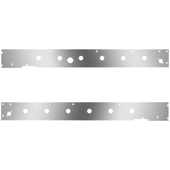 Cab Panels W/ Block Heater Plug, Dual Step Light Holes, 12 - 3/4 Inch Light Holes For Kenworth T660 W/ CME