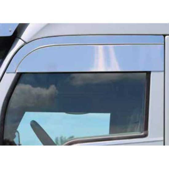 Roadworks 6 Inch Sanded Stainless Steel Chop Top Window Panels For Kenworth T680 & T880