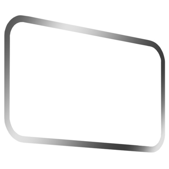 Stainless Steel 38 X 20 Inch Rear Sleeper Window Trim For Kenworth T680 & T880