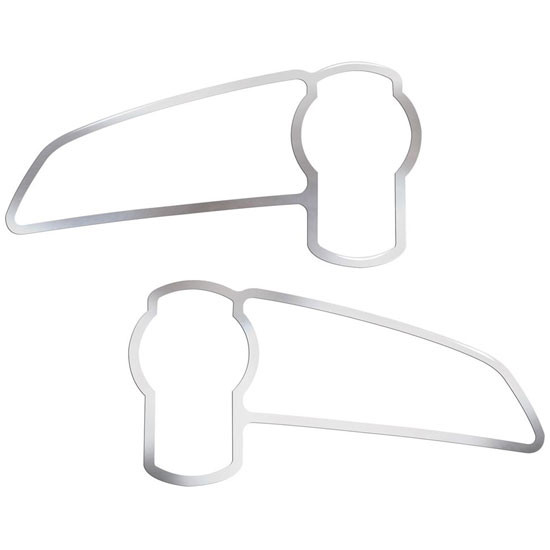 Stainless Steel Air Intake Logo Trim For Kenworth T370, T660 - Pair