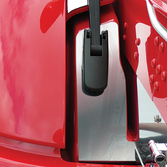 RoadWorks Lower Hood Strap Trim - Stainless Steel For Kenworth T660