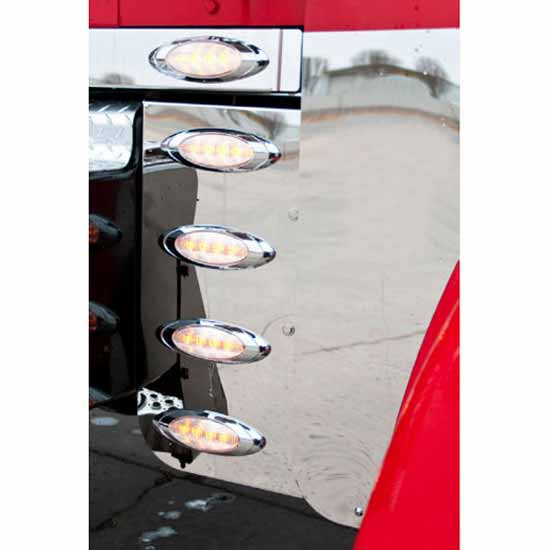 Stainless Steel Lower Hood Extension Panels For Kenworth W900L