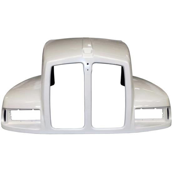 Jones Performance Fiberglass Hood W/ 59 Inch Centerline & Fenders For Kenworth T600B AeroCab Replaces K146-1218, K146-1219