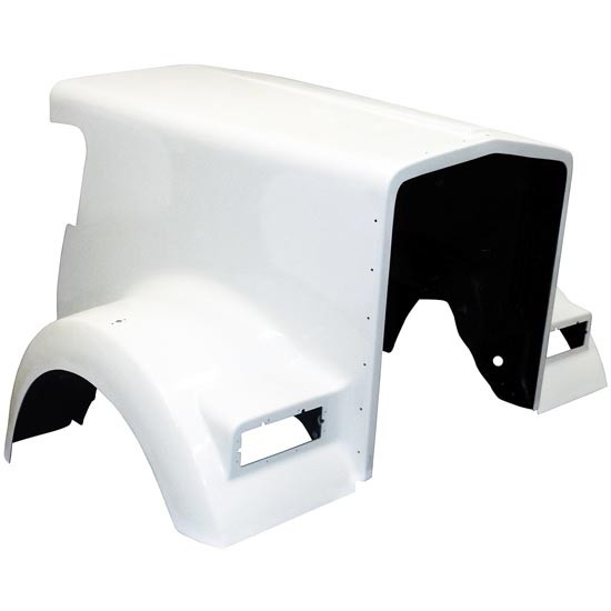 Jones Performance Fiberglass Hood W/ 70.75 Inch Centerline & Fenders For Kenworth W900L Replaces K146-1138, K146-1135