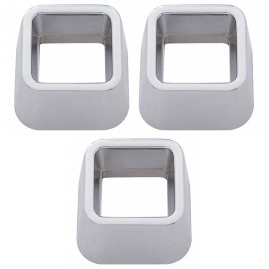 Chrome Turn Signal Cover - Pack Of 3 For Kenworth