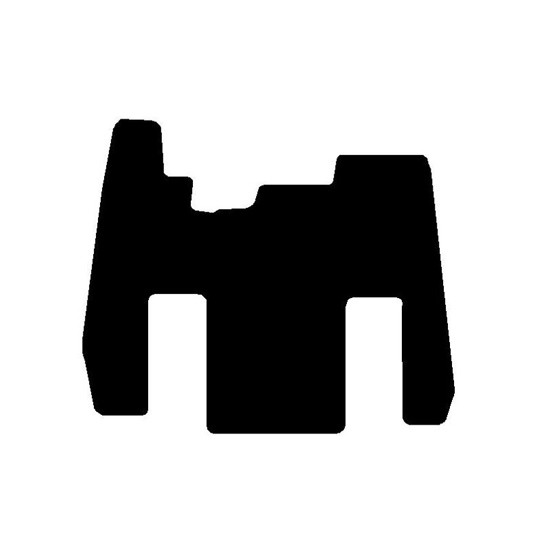 Black Front Floor Mats For Kenworth T600, T800 & W900