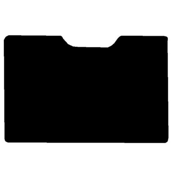 Black Middle Floor Mats For Kenworth T680 With Manual Transmission & Stationary Passenger Seat