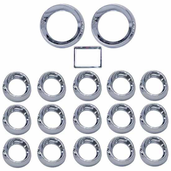 Dash Kit Small Gauge, Indicator Bezels For Kenworth 2002-2006
