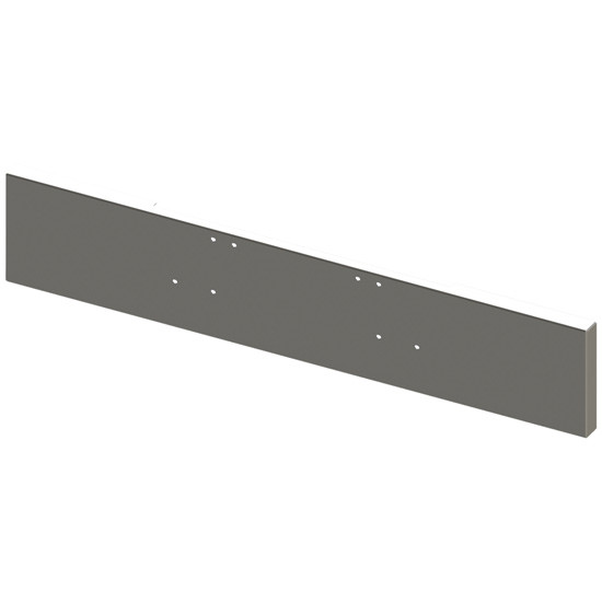 Lincoln Chrome Steel 18 Inch Texas Boxed End Bumper, 10 Gauge W/ Mounting Holes For 1999 - 2003 Freightliner Classic 132XL, 120