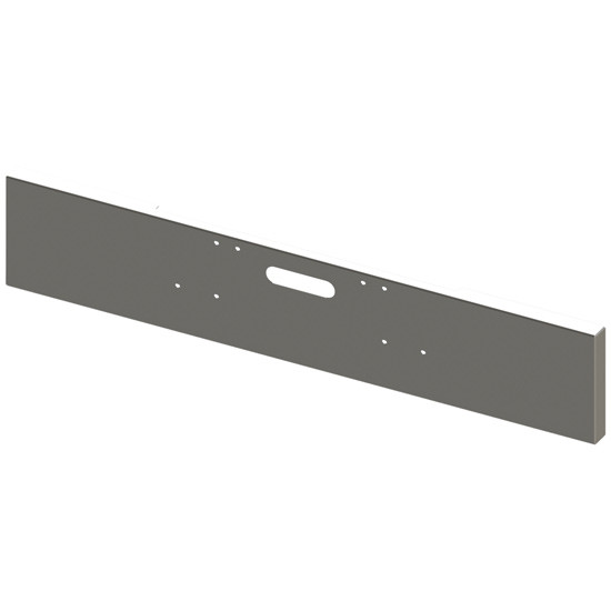 Lincoln Chrome Steel 18 Inch Texas Boxed End Bumper, 10 Gauge W/ Mounting & Tow Holes For 1999 - 2003 Freightliner Classic 132XL, 120