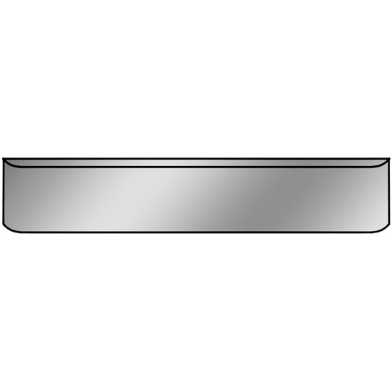 BESTfit Chrome 20 Inch Texas Bumper, 10 Gauge W/ Hand Formed Ends & Mounting Plates For Freightliner, FLC120, Cabover