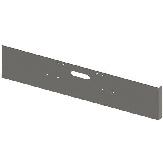 Lincoln Chrome SS 20 Inch Texas Boxed End Bumper, 10 Gauge W/ Mounting & Tow Holes For 1999 - 2003 Freightliner Classic 132XL, 120