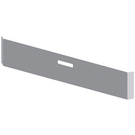 Lincoln Chrome 20 Inch Chrome Plated SS Texas Mitered End Bumper 10 Gauge Blind Mount W/ Step Holes & Black Steel Mounting Plates For Freightliner Classic 132Xl, 120 2004 Thru 2007