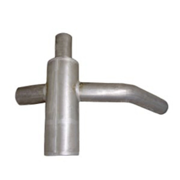 9 Inch Diameter Muffler With Built In Y-Pipe For Peterbilt 378, 379