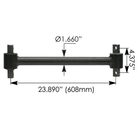 BESTfit 23.89 Inch Torque Rod Replaces 16-16749-001 For Freightliner Rear Air Suspension