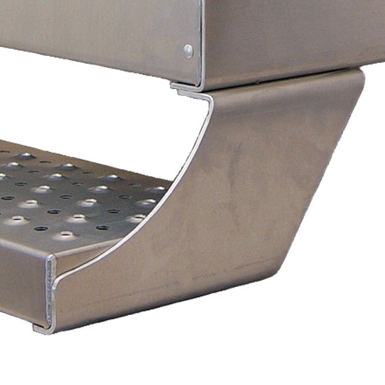 Freightliner Classic, FLD Aluminum Lower Step Brackets by CSM Replaces 06-18170-000