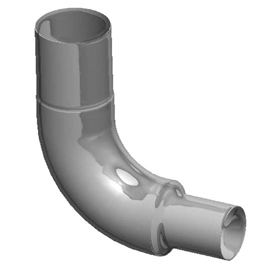 Freightliner 6-5 Inch 90 Degree Chrome Elbow With Tapered Top