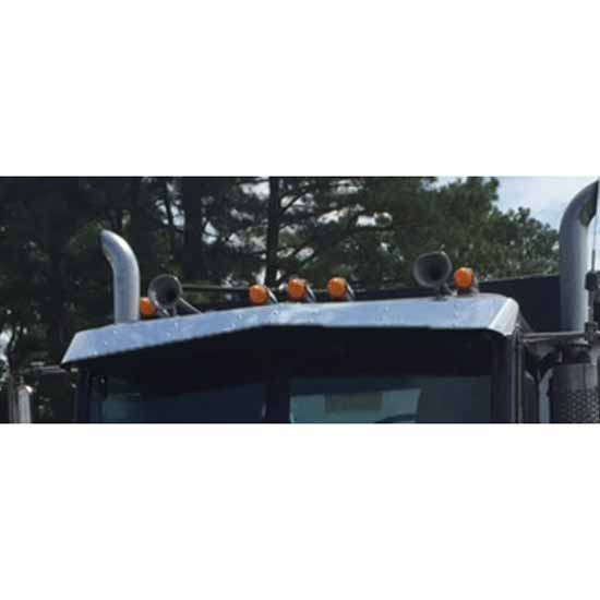 13 To 9 Inch Stainless Steel Bowtie Visor For Freightliner FLC