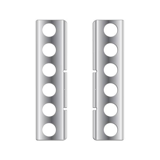 Rear Air Cleaner Light Panels W/ 12 - 2 Inch Light Holes For Freightliner Classic