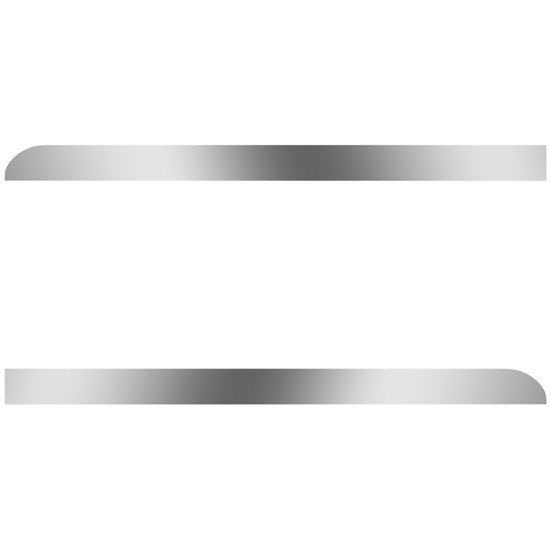 42.5 Inch Stainless Steel Blank Cab Panels For Freightliner Classic W/ Cab-Mount Exhaust