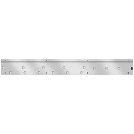 Stainless Steel Dimpled Door Trim For Freightliner Classic W/ Cab-Mounted Mirrors 1990-2010