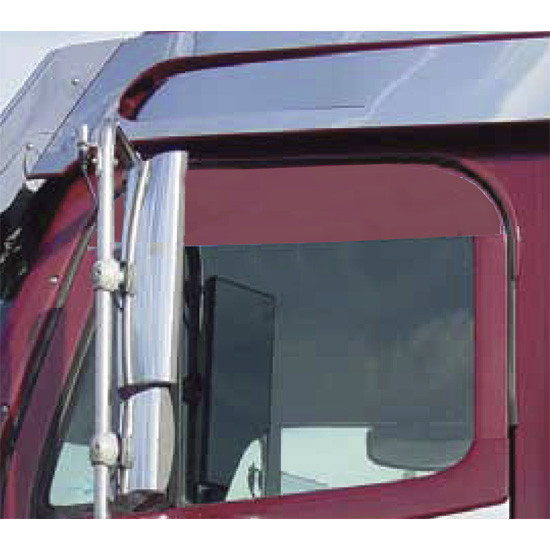 Sanded Stainless Steel 6 Inch Upper Door Trim Ready To Paint For Freightliner Century & Columbia