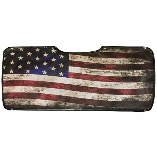 Mesh Old Glory Flag Bug Screen - Attaches By Snaps For Freightliner Classic & FLD120