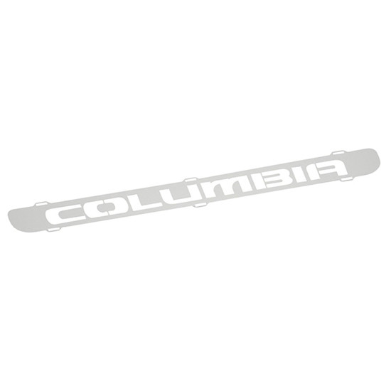 Stainless Steel Grille Filler Panel W/ Logo For Freightliner Columbia 120