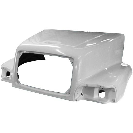 Jones Performance Fiberglass Economy Hood W/ 56 Inch Centerline & Fenders For Freightliner Century 120 BBC Replaces A17-17166-001